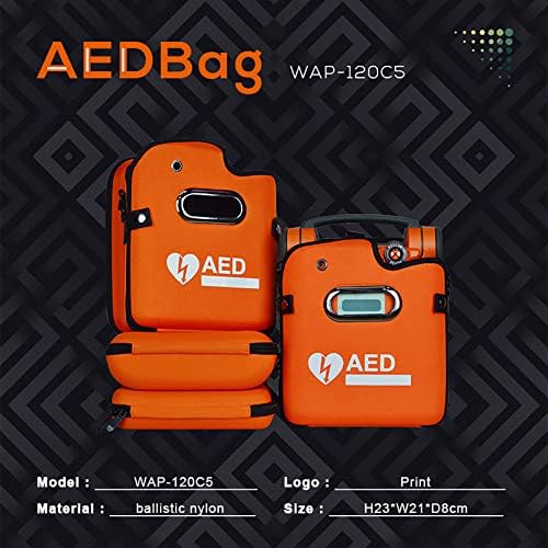 High visibility orange emergency instrument container for Cardiac Science G5