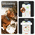 Weenect Cat XS waterproof tracker showing size scale