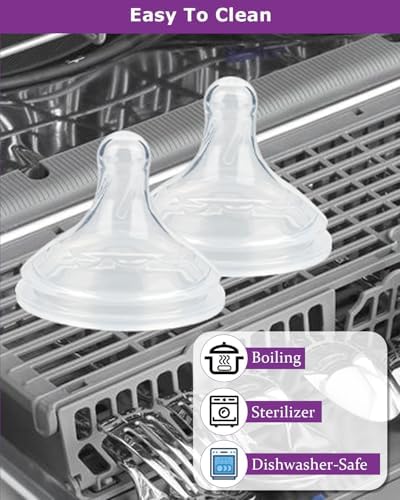 Joyfeed premium anti colic silicone nipples six count packaging