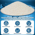 Step by step demonstration of recharging the reusable RAINFLOW aquarium resin pouch in saltwater.