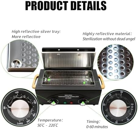 Misforu metal tool cleaning box black finish design