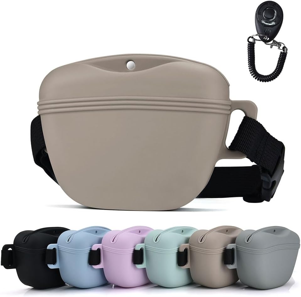 Pet Training Snack Pouch with Clicker 2.0 Upgraded Magnetic Closure, 1.66 Cup Silicone Belt for Dog TreatsPerfect for Exercising and Walking - Image 12
