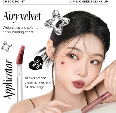 Nature Republic Light on Velvet Tint (05 MOOD FIG) | High Pigment, Weightless Lip Tint with Velvety Matte Finish, Smooth Texture, Non-Sticky Formula - Image 6