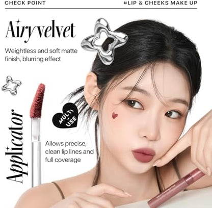 Nature Republic Light on Velvet Tint (05 MOOD FIG) | High Pigment, Weightless Lip Tint with Velvety Matte Finish, Smooth Texture, Non-Sticky Formula - Image 6