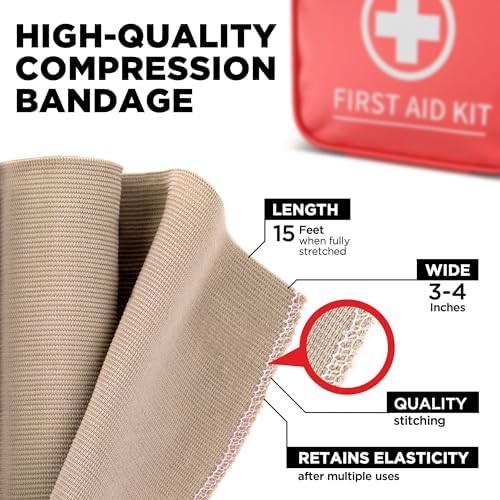 Mighty-X individual 3 inch and 4 inch elastic bandage rolls with clips
