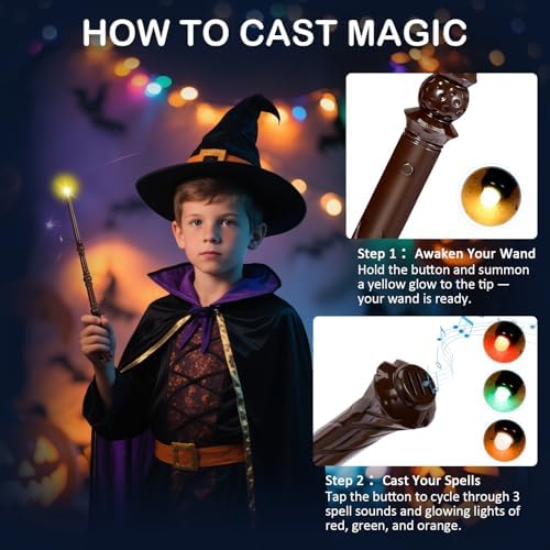 Child playing with WinSence light up wizard wand