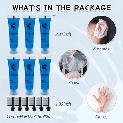 Byhoo children non toxic washable hair dye tubes and accessories