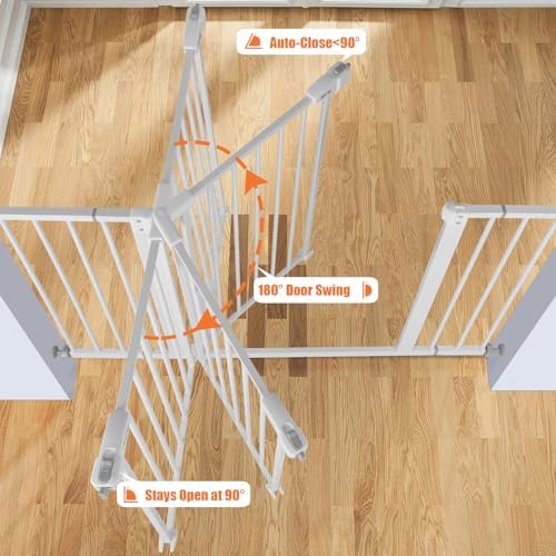 Keny adjustable pet gate tension bolts wall protector pads closeup