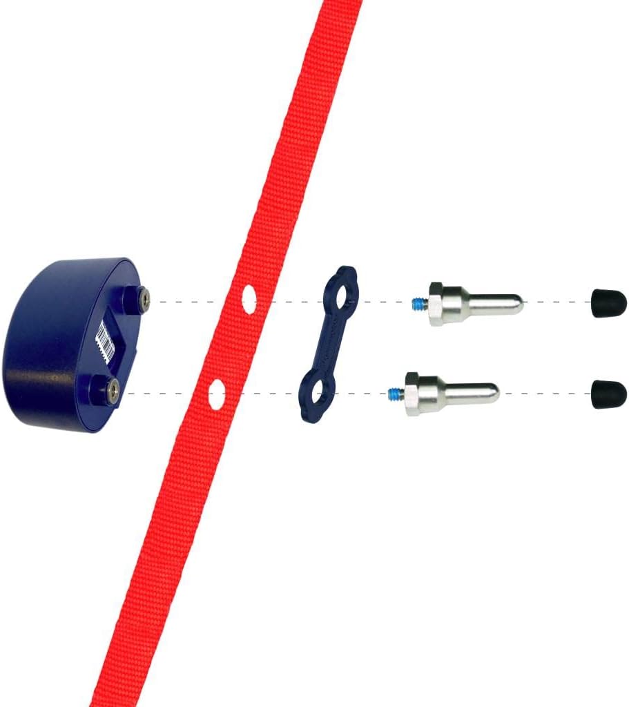 Authentic USA imported electric pet fence add on collar with interchangeable medium and large contact points.