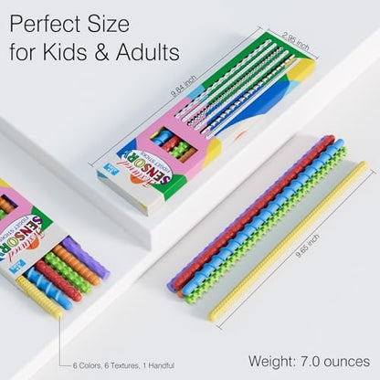 Defxier sensory sticks in travel bag for kids