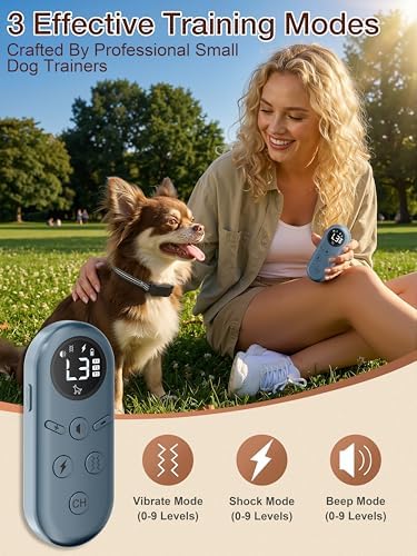 Ergonomic training remote highlighting the beep vibration and static shock buttons