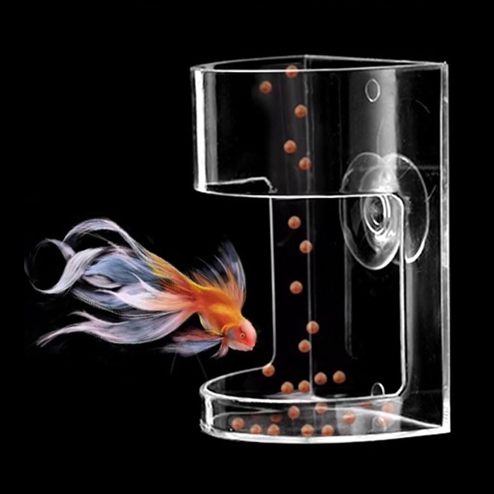 Fish Feeding Ring, Fish Safe Floating Food Feeder Circle Blue, with Suction Cup Aquarium, Square and Round Shape Fish Tank Towels - for Guppy, Betta, Goldfish, Etc (1 Circle) - Image 13