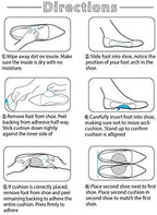 Pair of FootMatters orthotic inserts demonstrating the slim profile for comfortable shoe fit.