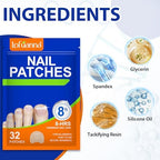 Sefudun 32 pieces nail repair patches box packaging
