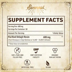 Sennasi 600mg shilajit resin lifestyle and product display