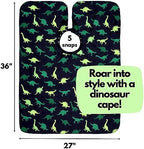 Plum Hill dinosaur hair cutting cape folded flat