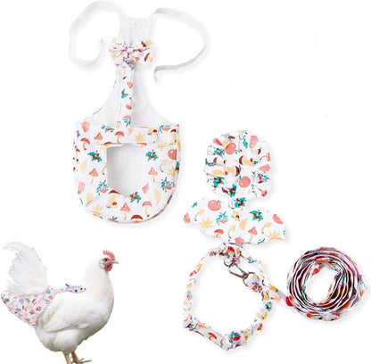 Vyloky washable duck diaper packaging view highlighting the complete leash and harness set.