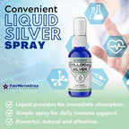 Firewaterstar colloidal silver fifty parts per million label detail