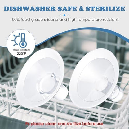 Ergonomic oval shape design of the Medela compatible replacement flange