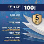 Munfix disposable changing pads stacked 17 by 13 inches view