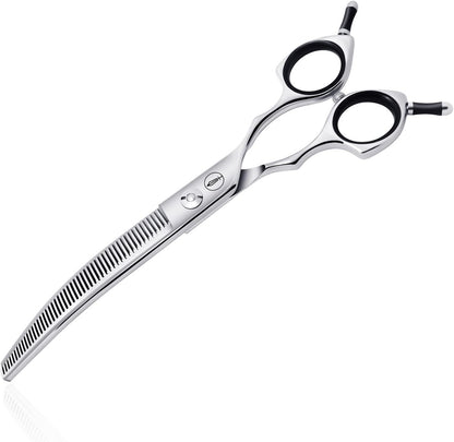 HASHIMOTO Dog Grooming Scissors, Curved Scissors for Dog Grooming, 6.5 inch, 30 Degree of Curved Blade,Light Weight, Pet Shears for Trimming Face and Paws. - Image 12