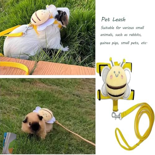 Complete packaging of four sets of adjustable small animal harnesses and leashes