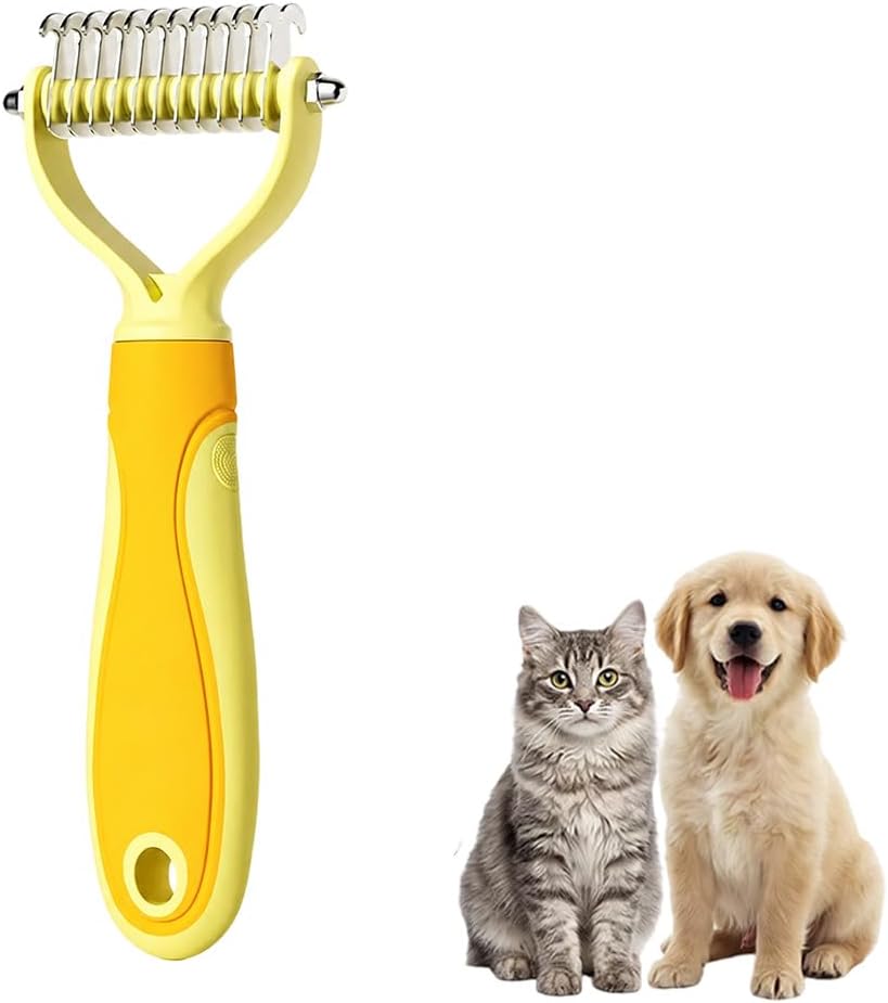 Dematting Comb for Dogs and Cats, 2026 Upgraded Pet Pro Tool Grooming, Dual-Sided Deshedding and Dematting Brush, Ergonomic Pet Grooming Brush, Gentle Pet Hair Remover Comb - Image 12