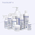 Authentic USA imported TrizCHLOR 4 spray bottle close up view