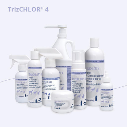 Authentic USA imported TrizCHLOR 4 spray bottle close up view