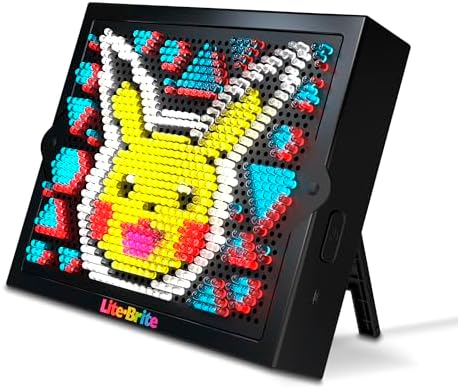 Children playing with Lite Brite Super Bright HD set