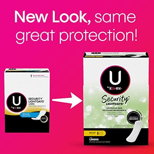 Kotex unscented breathable panty liners for sensitive skin protection