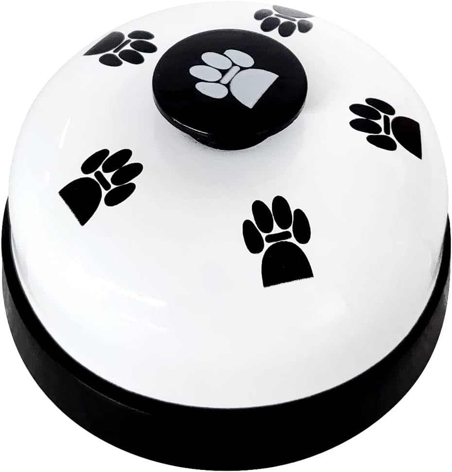 Lnaujs pet training bell white metal front view