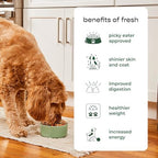 Freshpet fresh dog food package back view