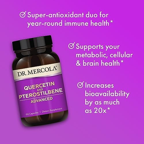 Dr. Mercola Quercetin And Pterostilbene Advanced phytosome complex absorption graphic