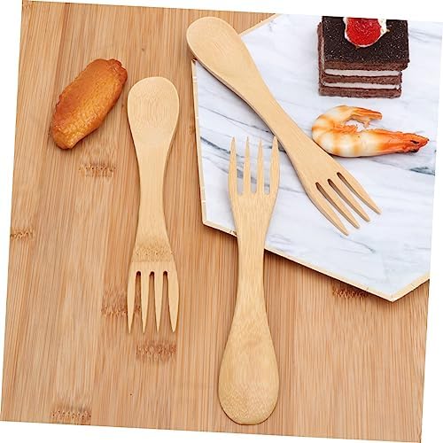 Travel friendly wooden sporks for children