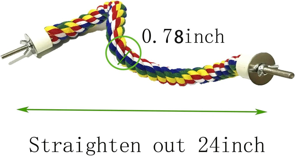 Bird Perch,Bird Rope Perch & Rope Perch 24''/31''/41'' - Image 7