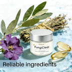 Lumivora 60 milliliter FungiClear nail care cream bottle angle view