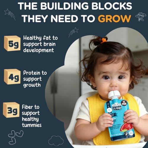 Lil Hala stage 2 baby food pouches nutrition label details