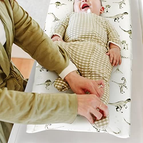GRSSDER ultra soft baby nursery changing pad covers two pack packaging layout
