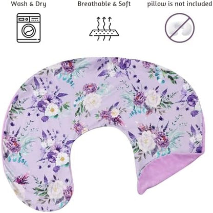 Close up of soft Minky fabric on Caruili nursing pillow cover