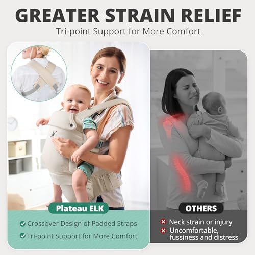 Detachable hip seat component of Plateau Elk baby carrier