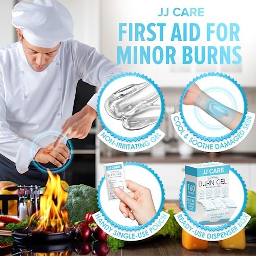 Portable first aid gel packets for sunburn relief and travel use.