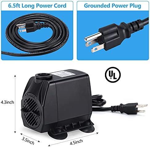 CWKJ water pump packaging and included accessory kit layout