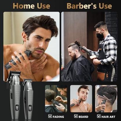 Ufree 2 in 1 grooming solution with USB Type C charging cable and accessories layout