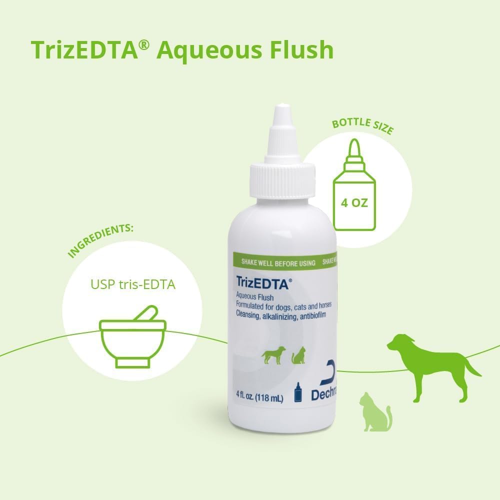 DechraSupply TrizEDTA solution bottle showing label details and volume