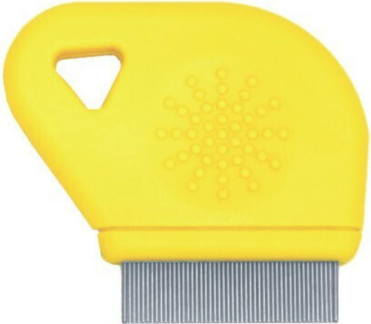 Laube professional pet flea comb front view premium grooming tool
