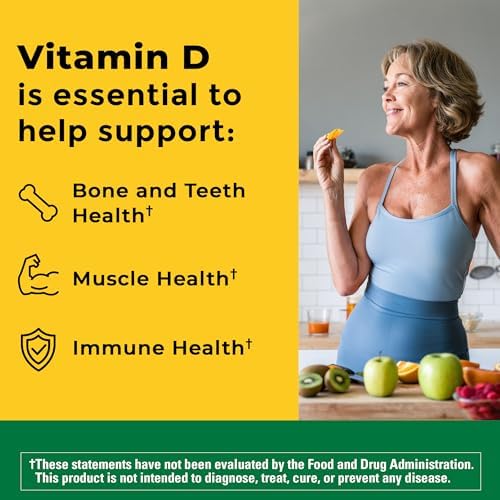 Nature Made Vitamin D3 300 softgels label nutrition facts