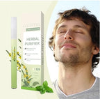 Side profile of the travel friendly respiratory comfort pen illustrating its compact and lightweight design.