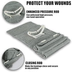AID MATE trauma wound dressing two count pack stored inside a tactical pouch.