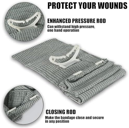 AID MATE trauma wound dressing two count pack stored inside a tactical pouch.